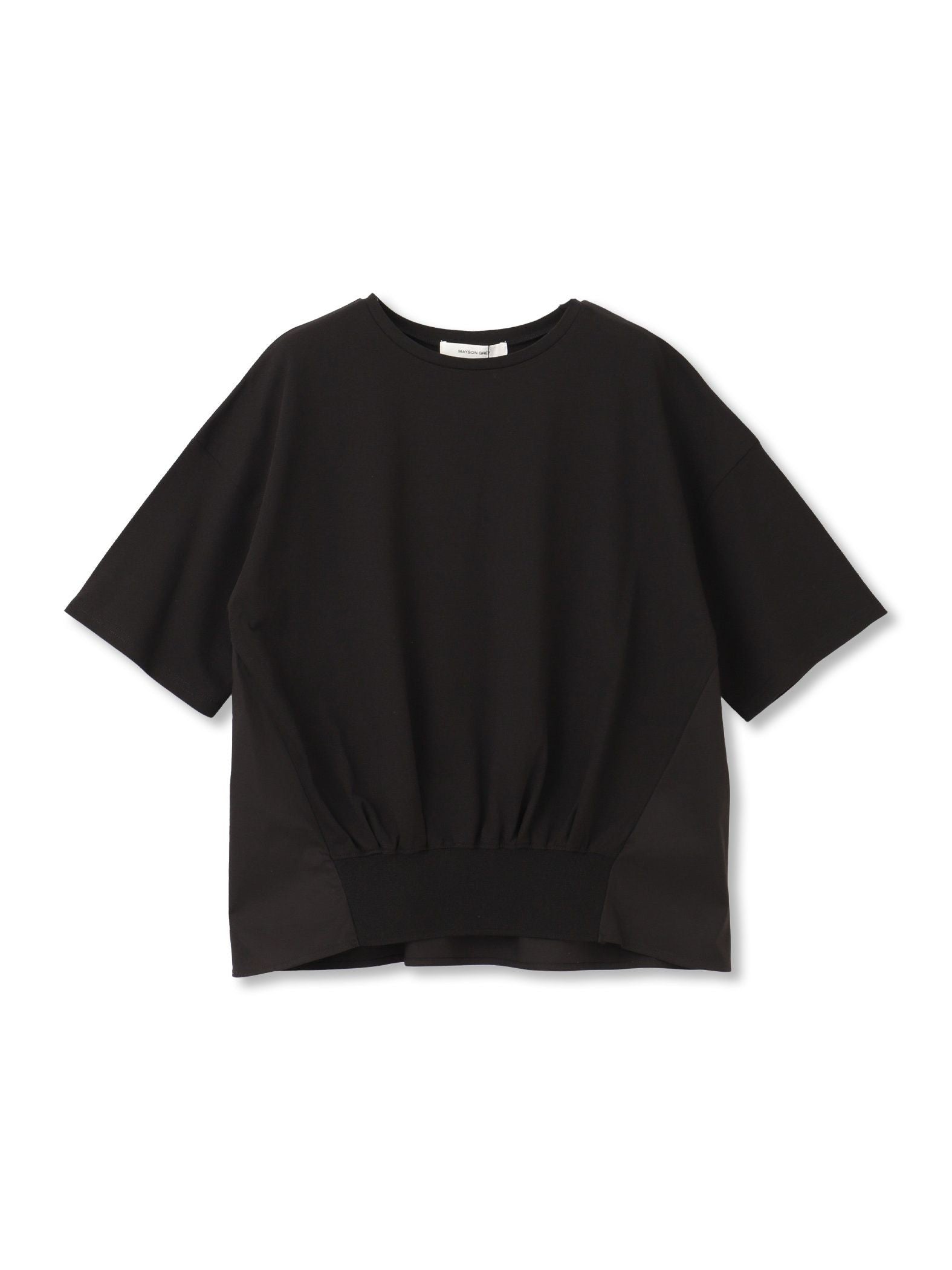 裾リブ前後異素材プルオーバー≪手洗い可能≫