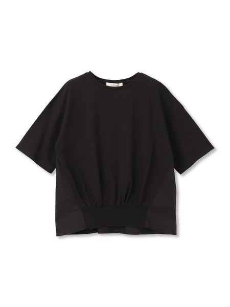 裾リブ前後異素材プルオーバー≪手洗い可能≫