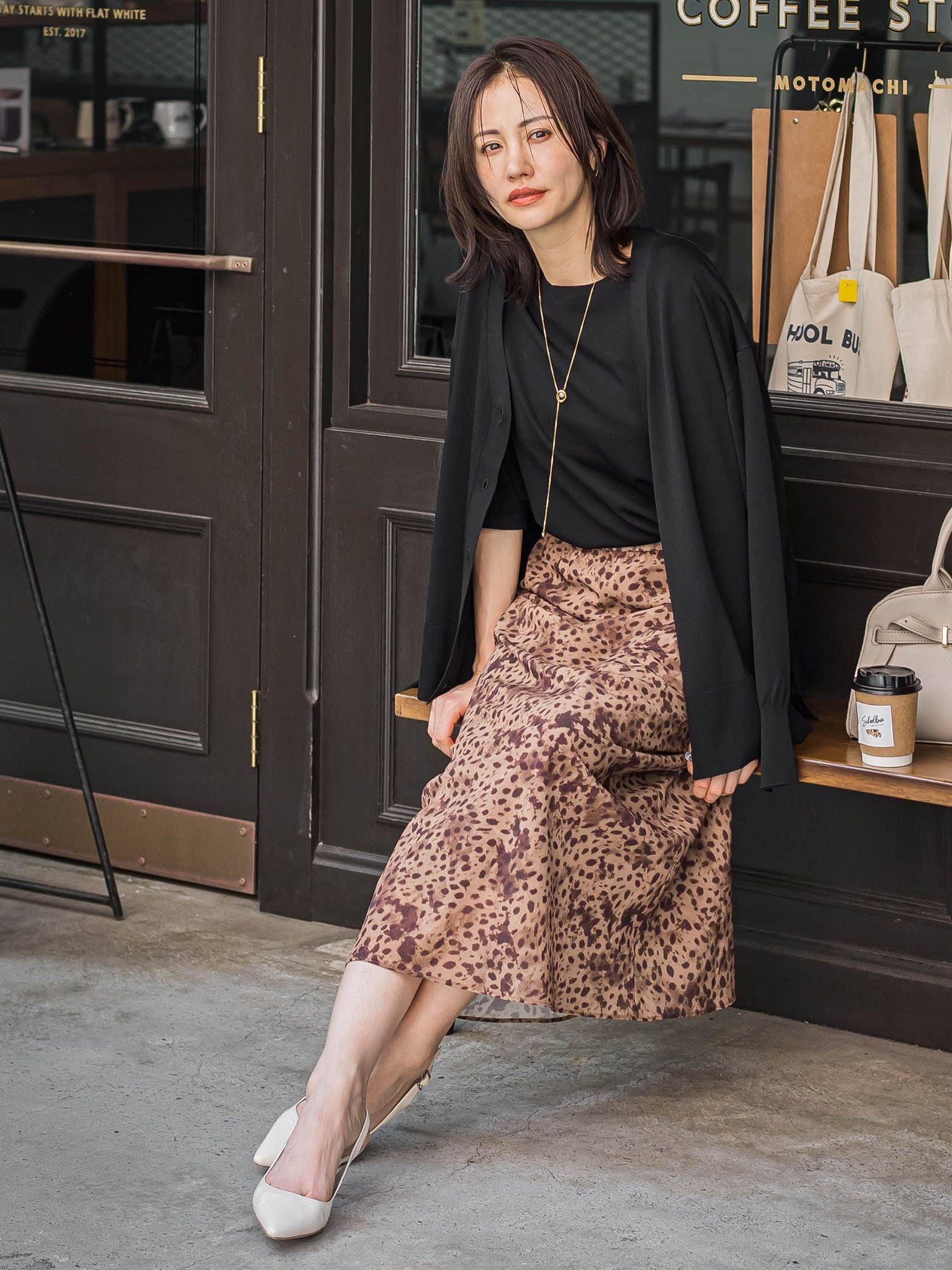 Vネックニットカーディガン≪手洗い可能≫