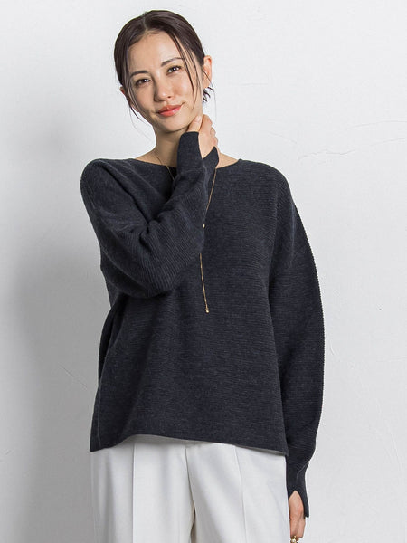 ホールガーメントガーターニット≪洗える≫