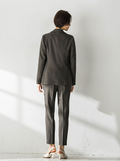 ツムギートストレッチテーパードパンツ≪セットアップ/洗える≫