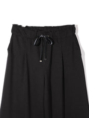 ベロアリボンダンボールセミワイドパンツ≪手洗い可能≫