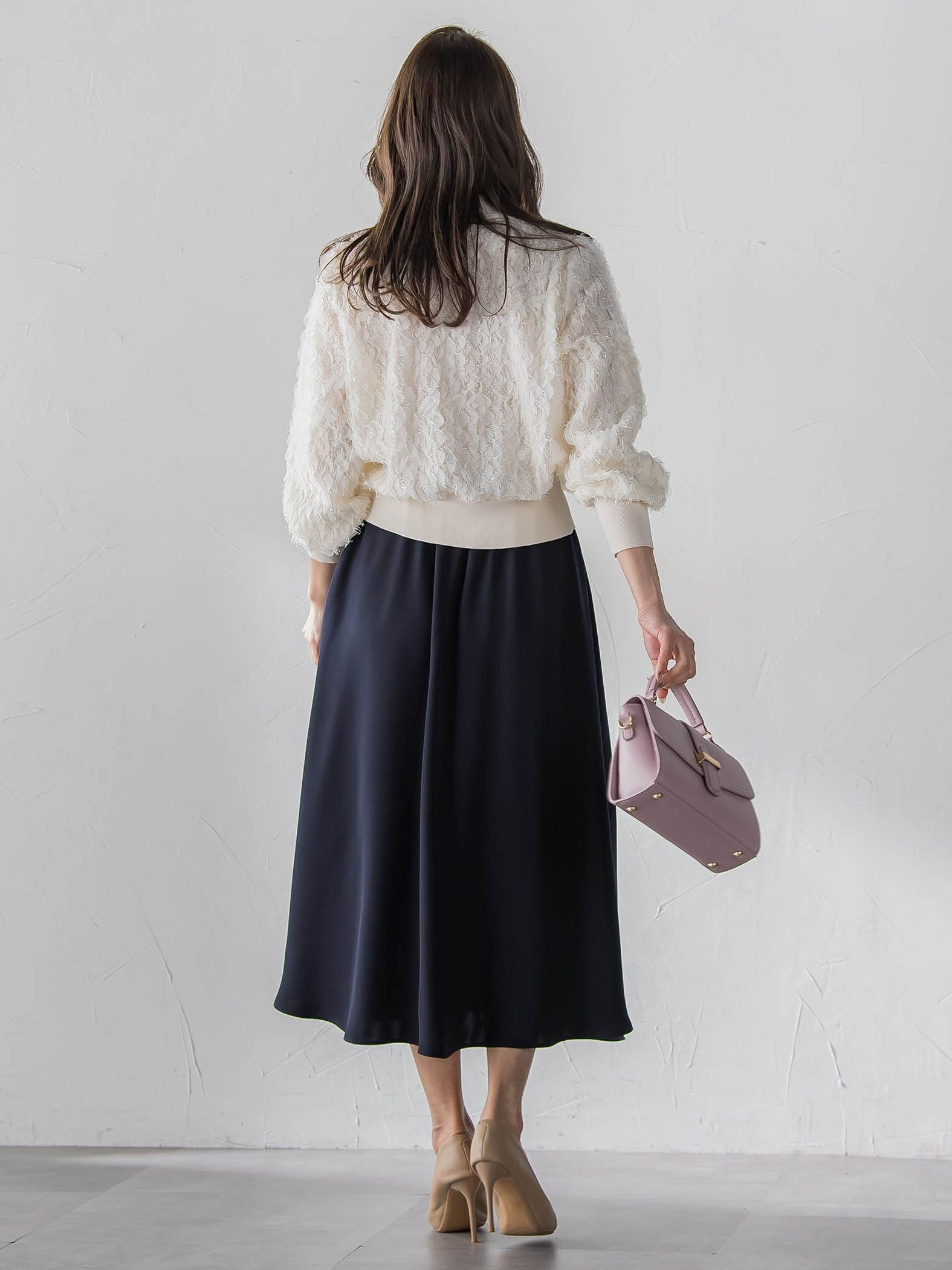 ダブルサテンスカート