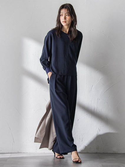 【一瞬で楽とキレイを叶える】タンブラーオックスギャザー袖ブラウス≪手洗い可能≫