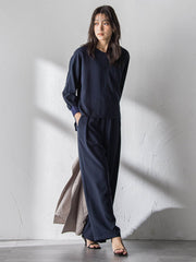 【一瞬で楽とキレイを叶える】タンブラーオックスギャザー袖ブラウス≪手洗い可能≫