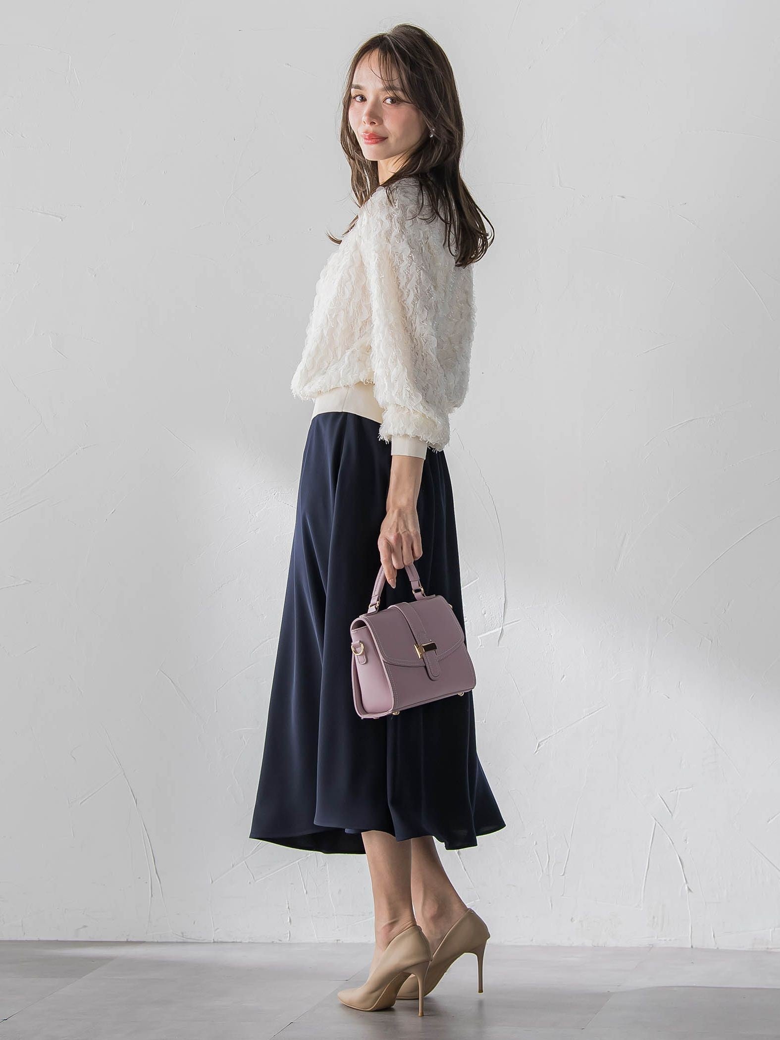 ダブルサテンスカート