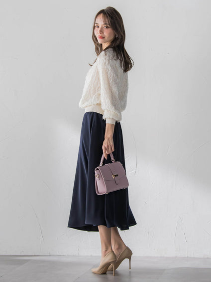 ダブルサテンスカート