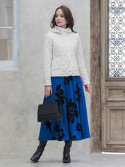 ビッグフラワーフロッキースカート