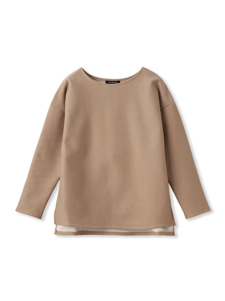 【WEB限定】裏毛布クルーネックプルオーバー≪毛玉防止・ストレッチ≫