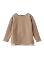 【WEB限定】裏毛布クルーネックプルオーバー≪毛玉防止・ストレッチ≫