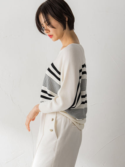 【WEB限定サイズあり】【洗えるニット】ECOCUWOOLドルマンニットプルオーバー≪シワになりにくい≫