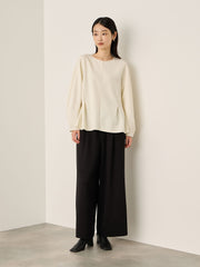 カットジョーゼットイージーワイドパンツ≪手洗い可能≫