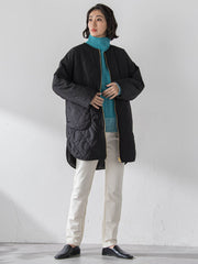 【WEB限定】”ふんわり配色の”もっちりハイネックニット