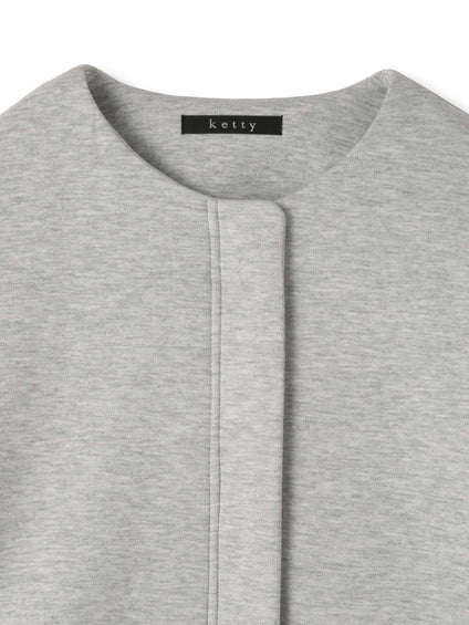 ダンボール中綿切り替えノーカラージャケット≪手洗い可能≫