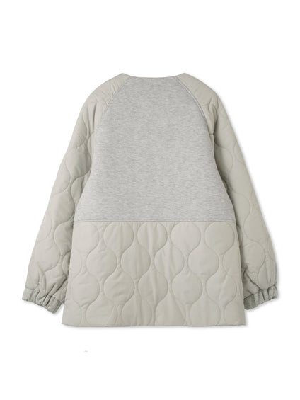 ダンボール中綿切り替えノーカラージャケット≪手洗い可能≫