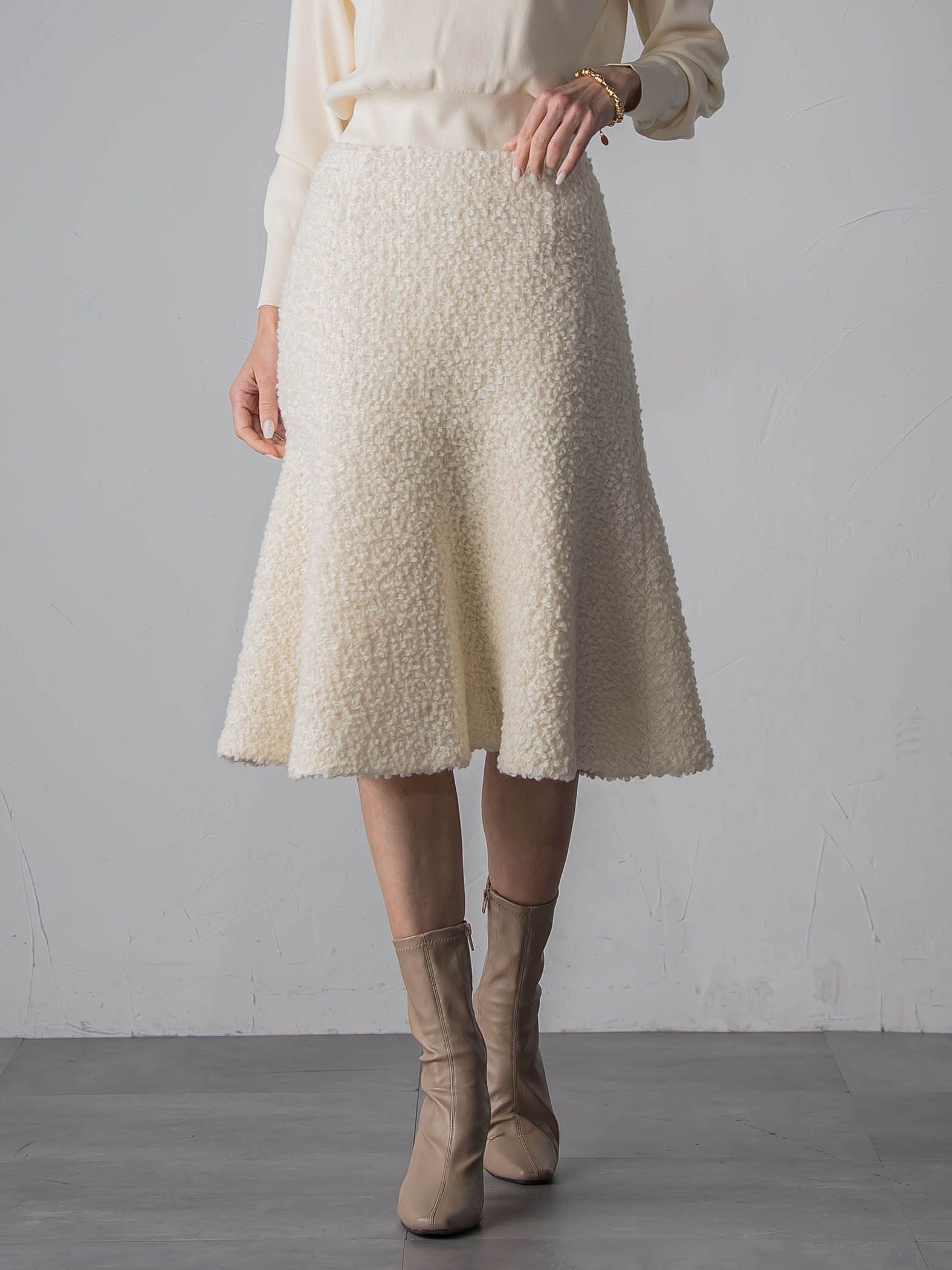 ループツイードスカート