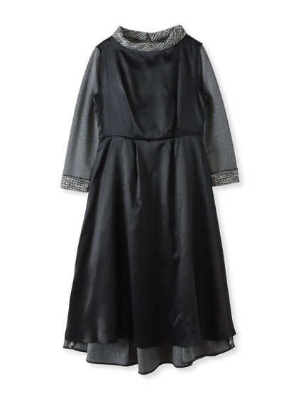 ツイードラメワンピース