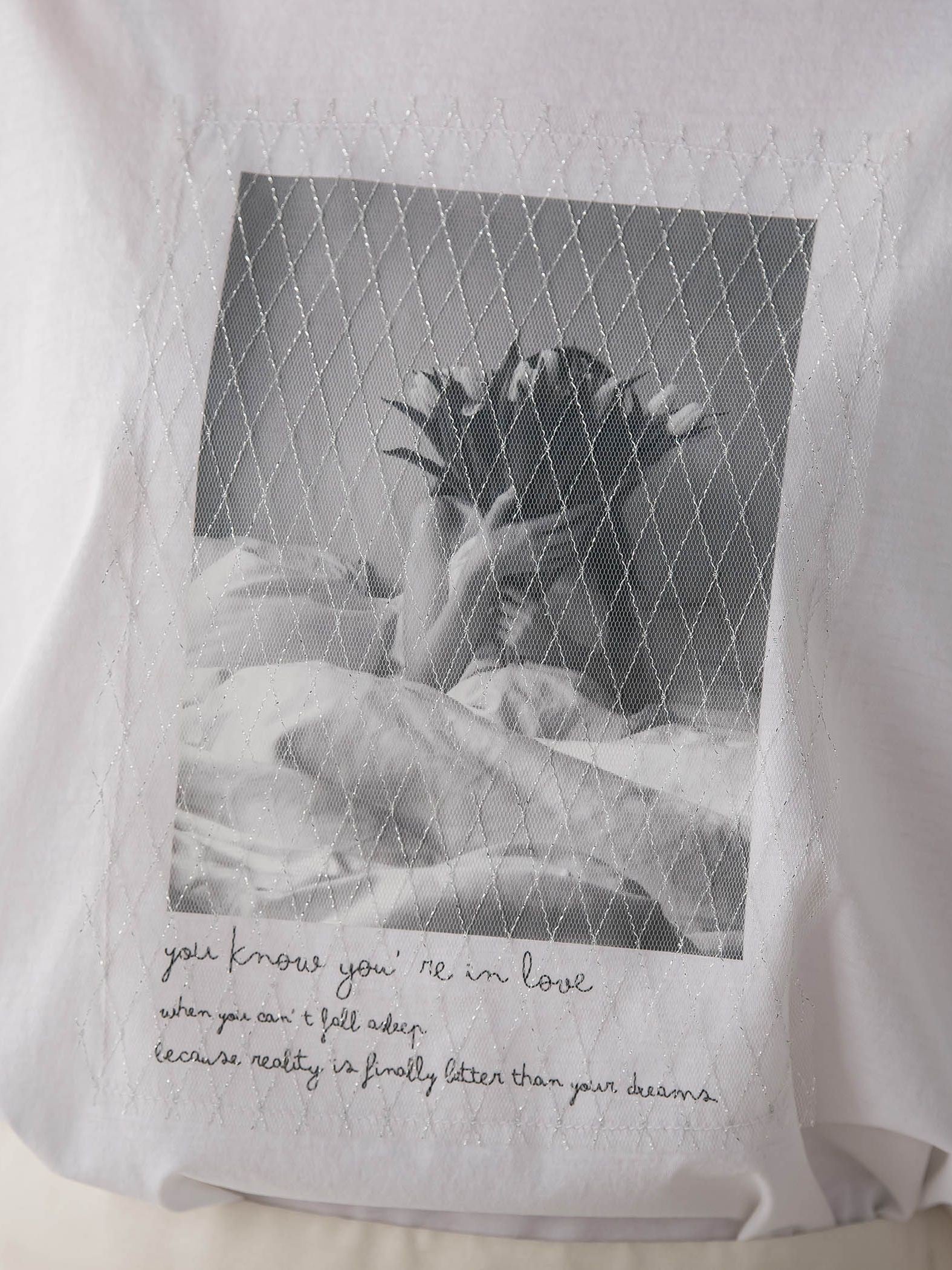 チュール重ねフォトTシャツ