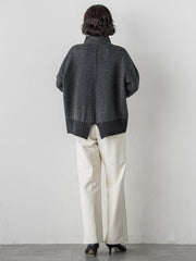 【WEB限定】”ふんわり配色の”もっちりハイネックニット