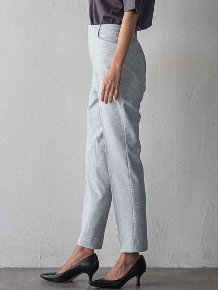【WEB限定/+5cm丈長め】シェルタリングテーパードパンツ