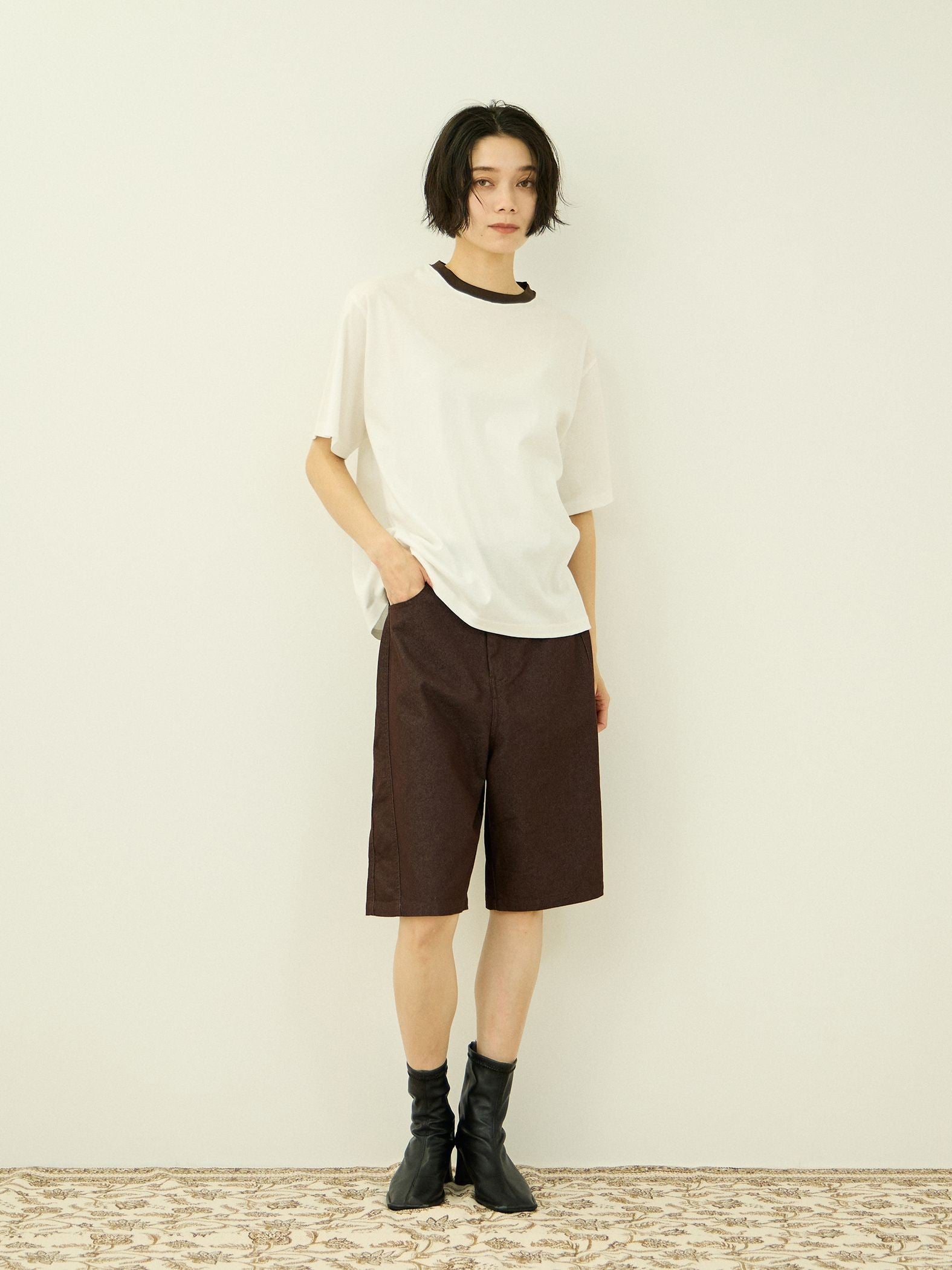 【汗染み防止】 ひんやりリンガーTシャツ