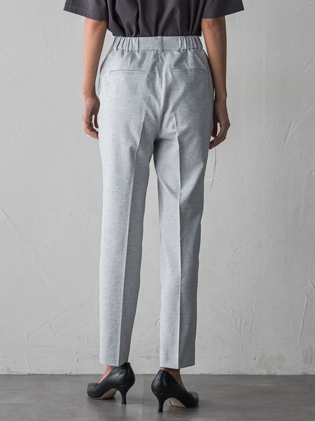 【WEB限定/+5cm丈長め】シェルタリングテーパードパンツ