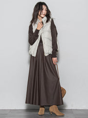 Vネックコクーンニットプルオーバー≪手洗い可能≫