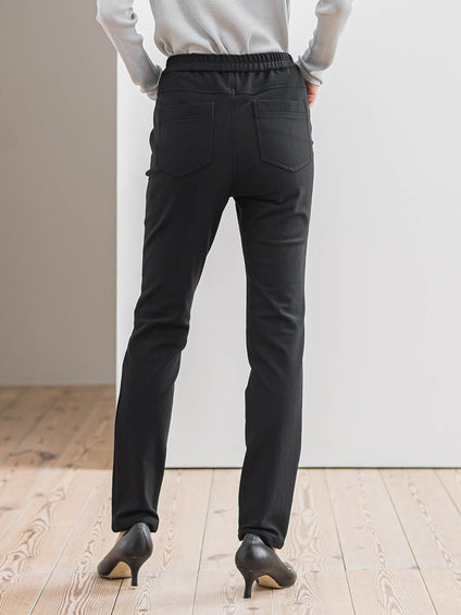 【WEB限定/大きいサイズ/新色追加】”楽暖”裏起毛ハイテンションパンツ≪洗濯機で洗える≫