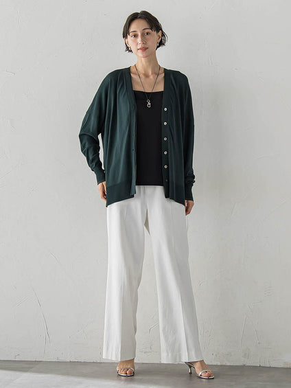 【WEB限定/+5cm丈長め】【極・名品パンツ】シェルタリングワイドパンツ