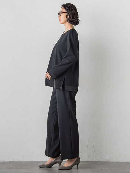 ピクシエスタVネックブラウス≪洗濯機で洗える≫