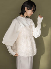 フィルムフェザーキャミブラウス≪手洗い可能≫