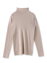 【新色追加】スパンコールリブタートルニット