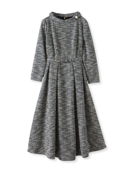 ツイードラメワンピース