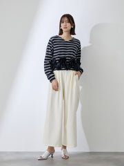 ラッフルヘムクロプトプルオーバー