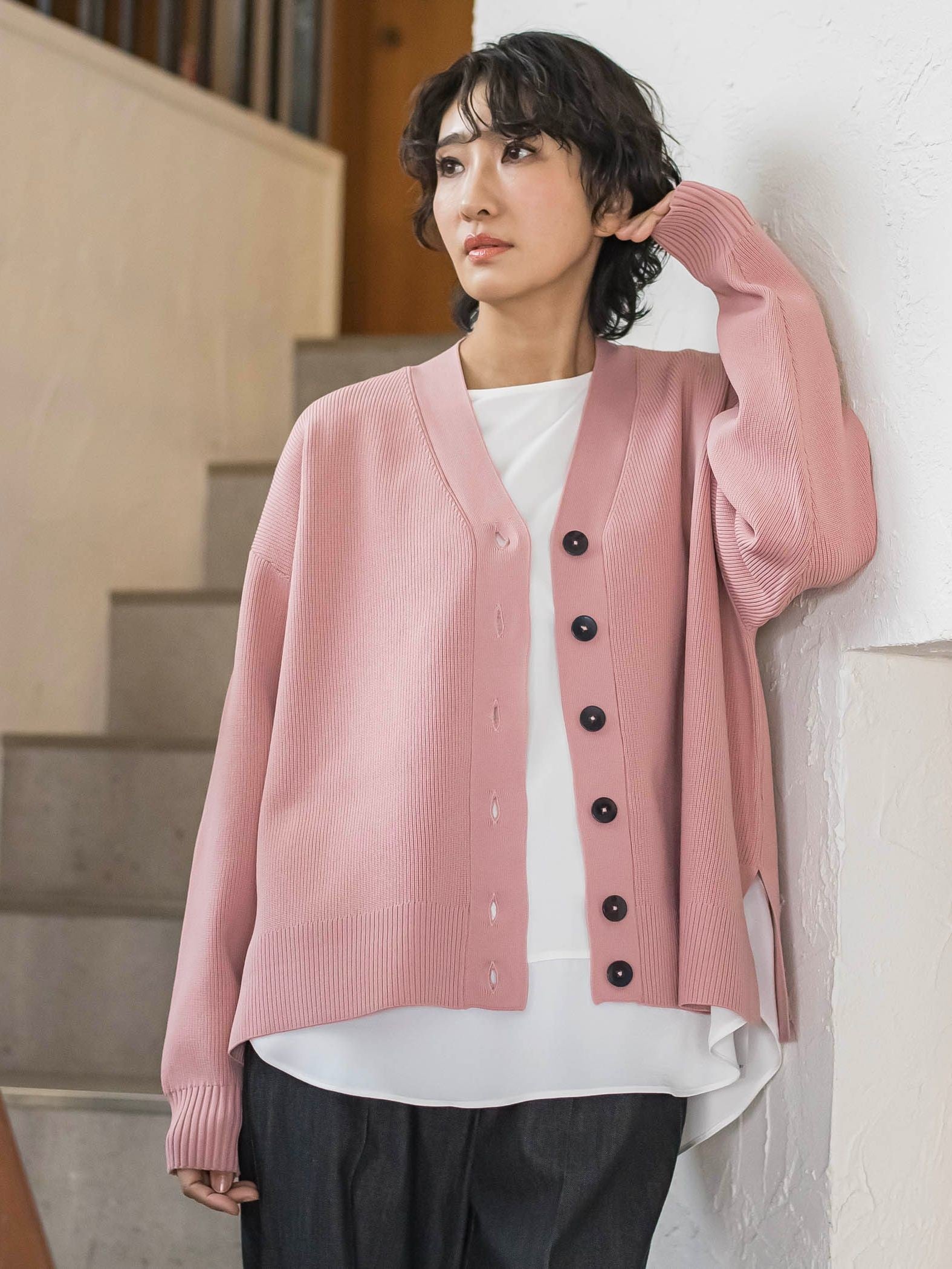 【WEB限定カラーあり】スポンディッシュニットカーディガン