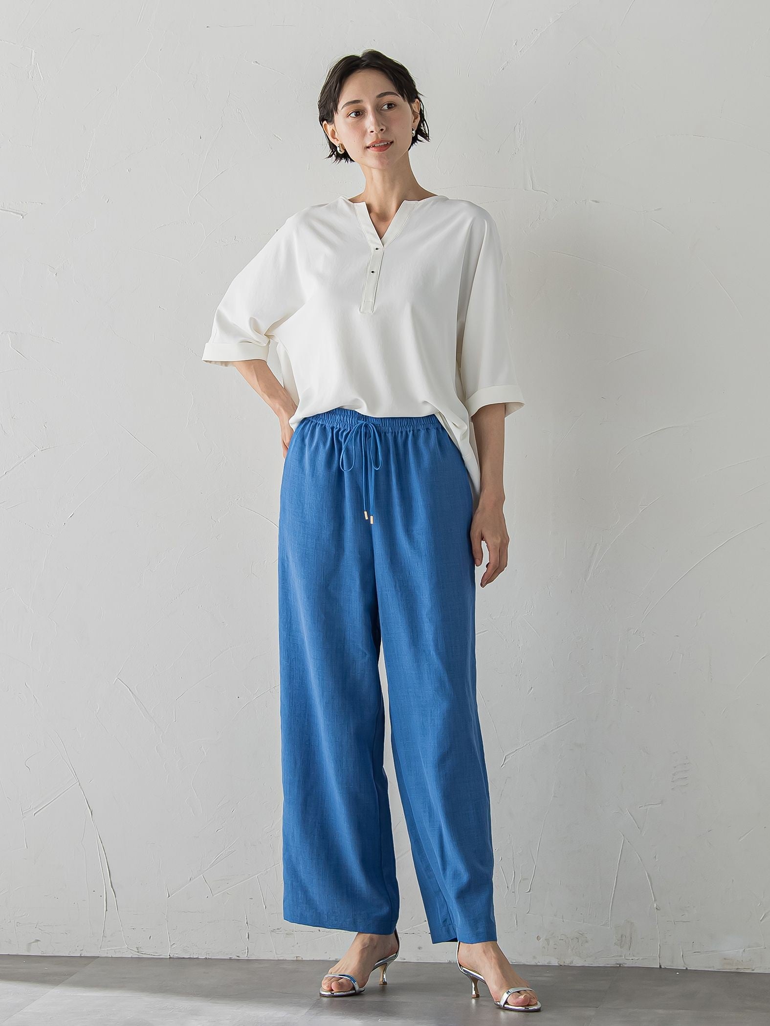【WEB限定】ブラウス×パンツ 2点セット
