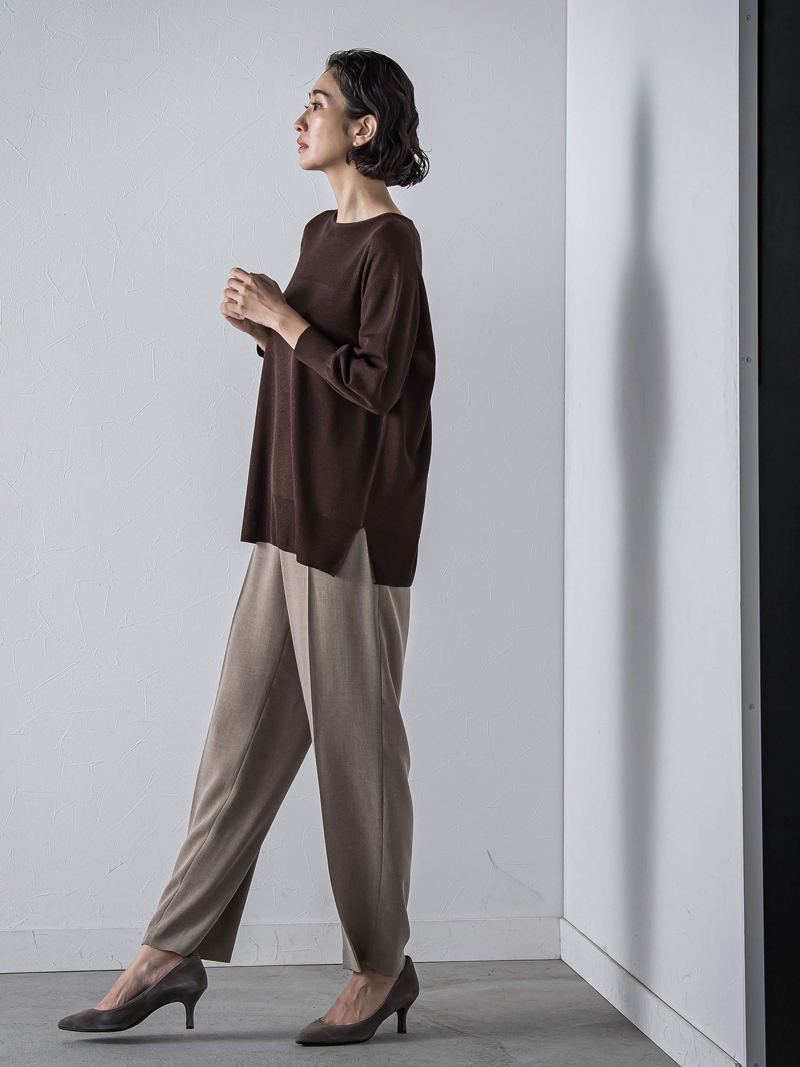 【極】SARIニットプルオーバー≪手洗い可能≫