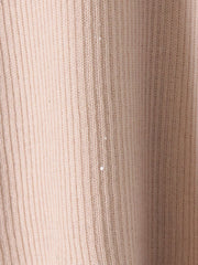 【新色追加】スパンコールリブタートルニット