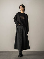 型押しジャガードタックフレアスカート≪手洗い可能≫