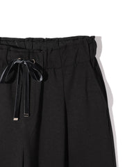 ベロアリボンダンボールセミワイドパンツ≪手洗い可能≫