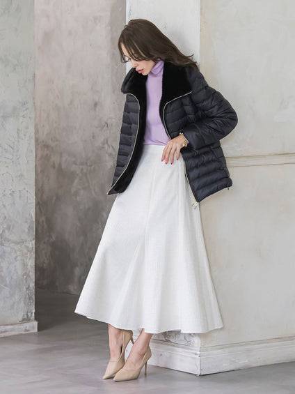 ツイードラメマーメイドスカート