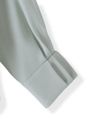 【大きいサイズ】メランジツイルノーカラーブラウス