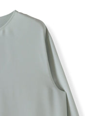 【大きいサイズ】メランジツイルノーカラーブラウス