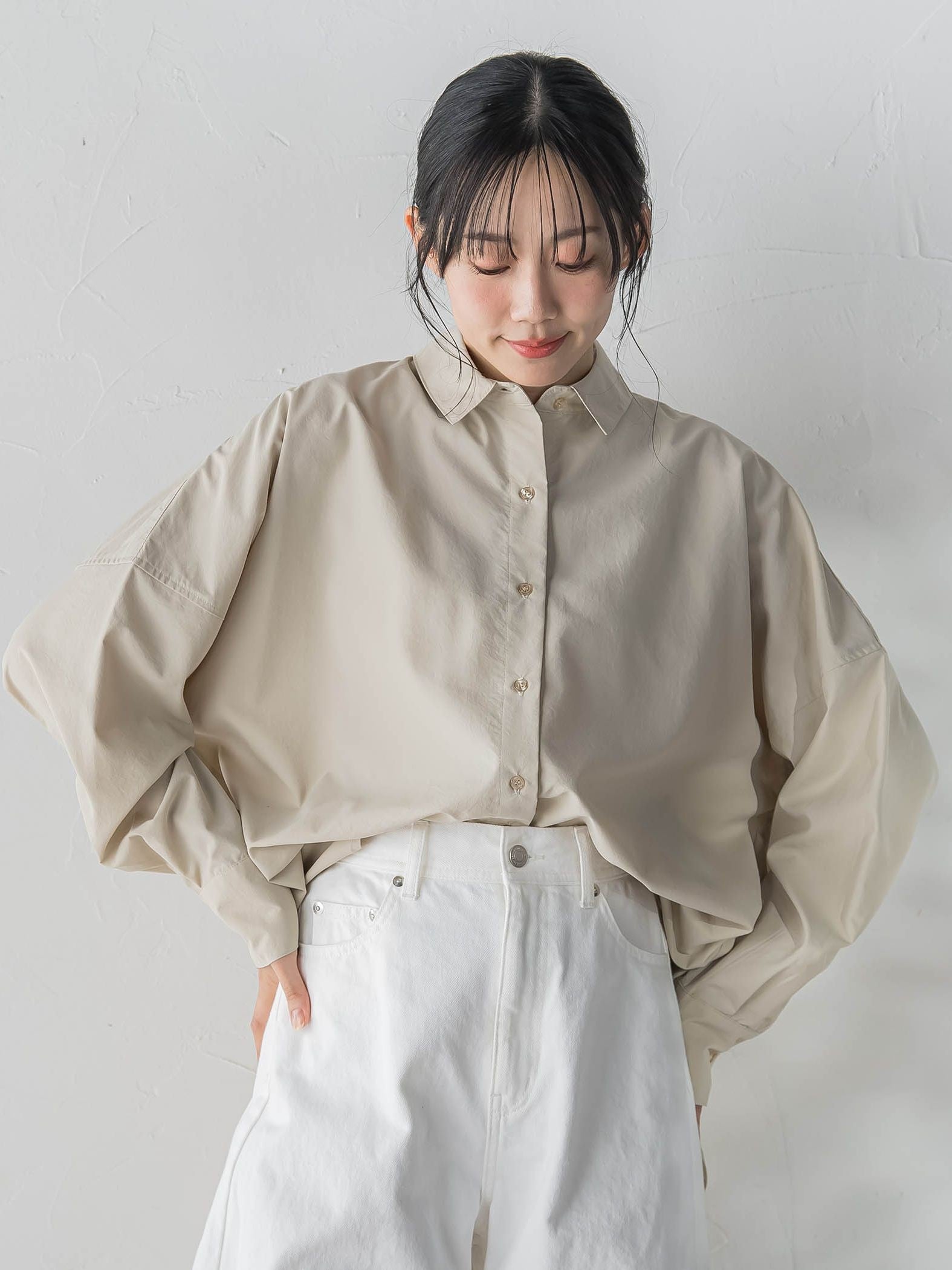 ヴィンテージブロードシャツ≪手洗い可能≫