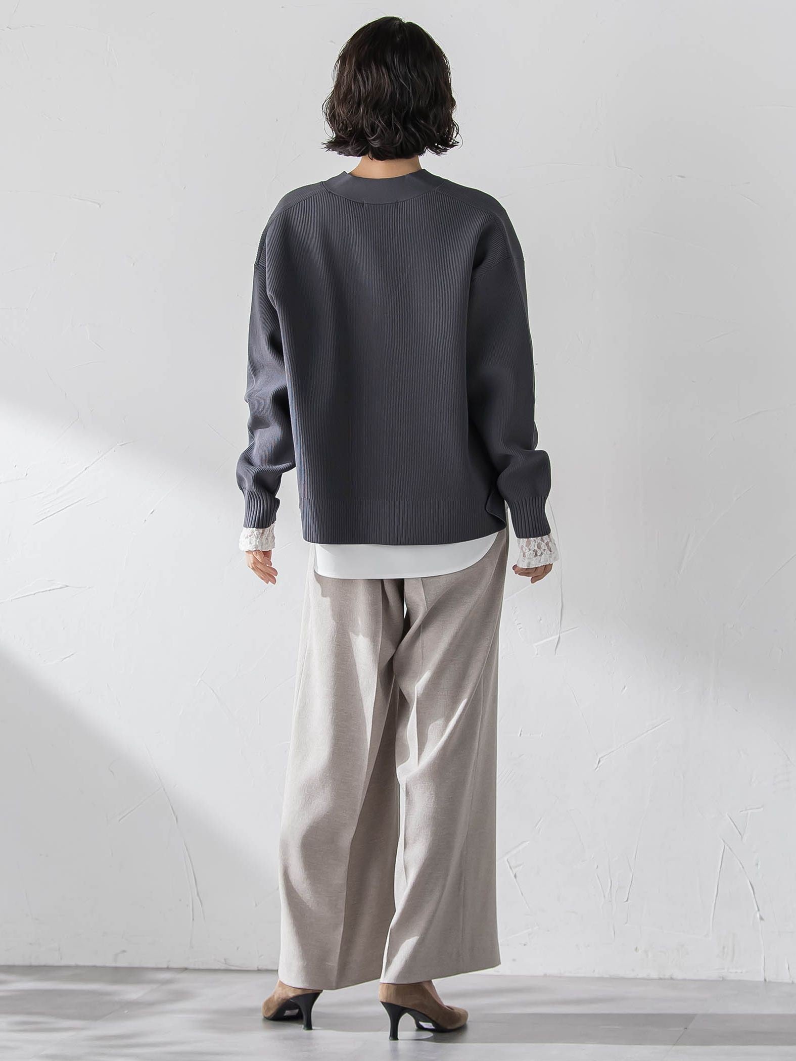 【大きいサイズ/WEB限定カラーあり】スポンディッシュニットカーディガン