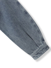 デニムショートジャケット≪洗濯機で洗える≫