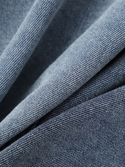 デニムショートジャケット≪洗濯機で洗える≫