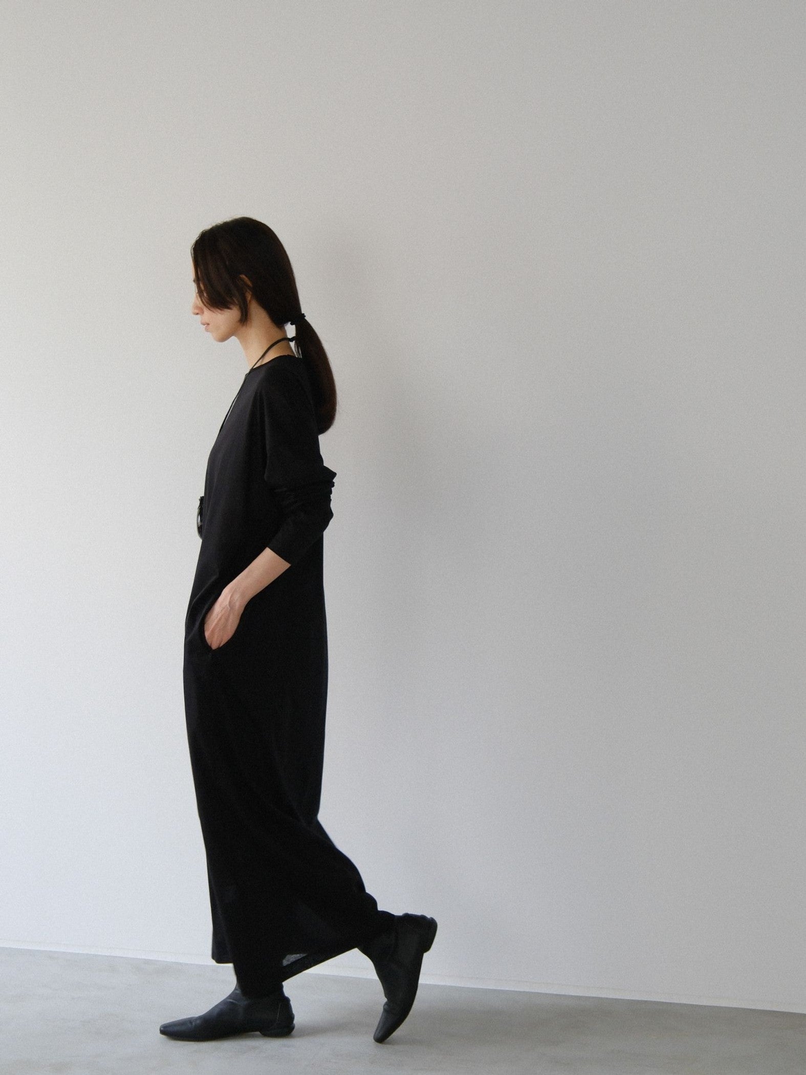 sheer long dress【日本製】