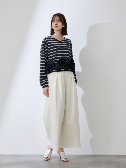 ラッフルヘムクロプトプルオーバー