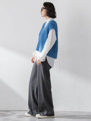 【大きいサイズ】ネックフリルブラウス